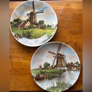 Set of Two - Vintage Plates